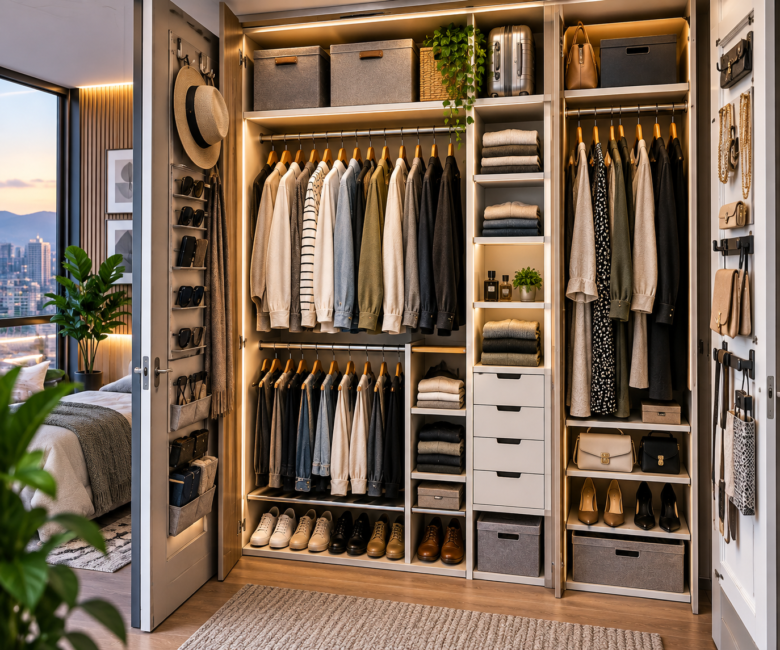 Maximize closet storage in a small apartment