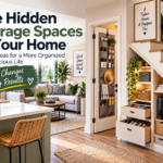 hidden storage spaces in a small home